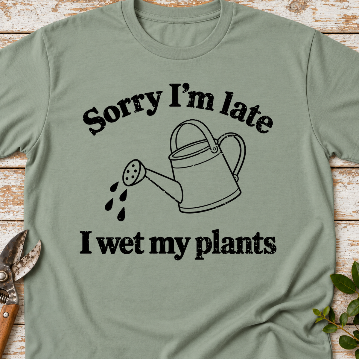 T‑Shirt "Late We Plants"