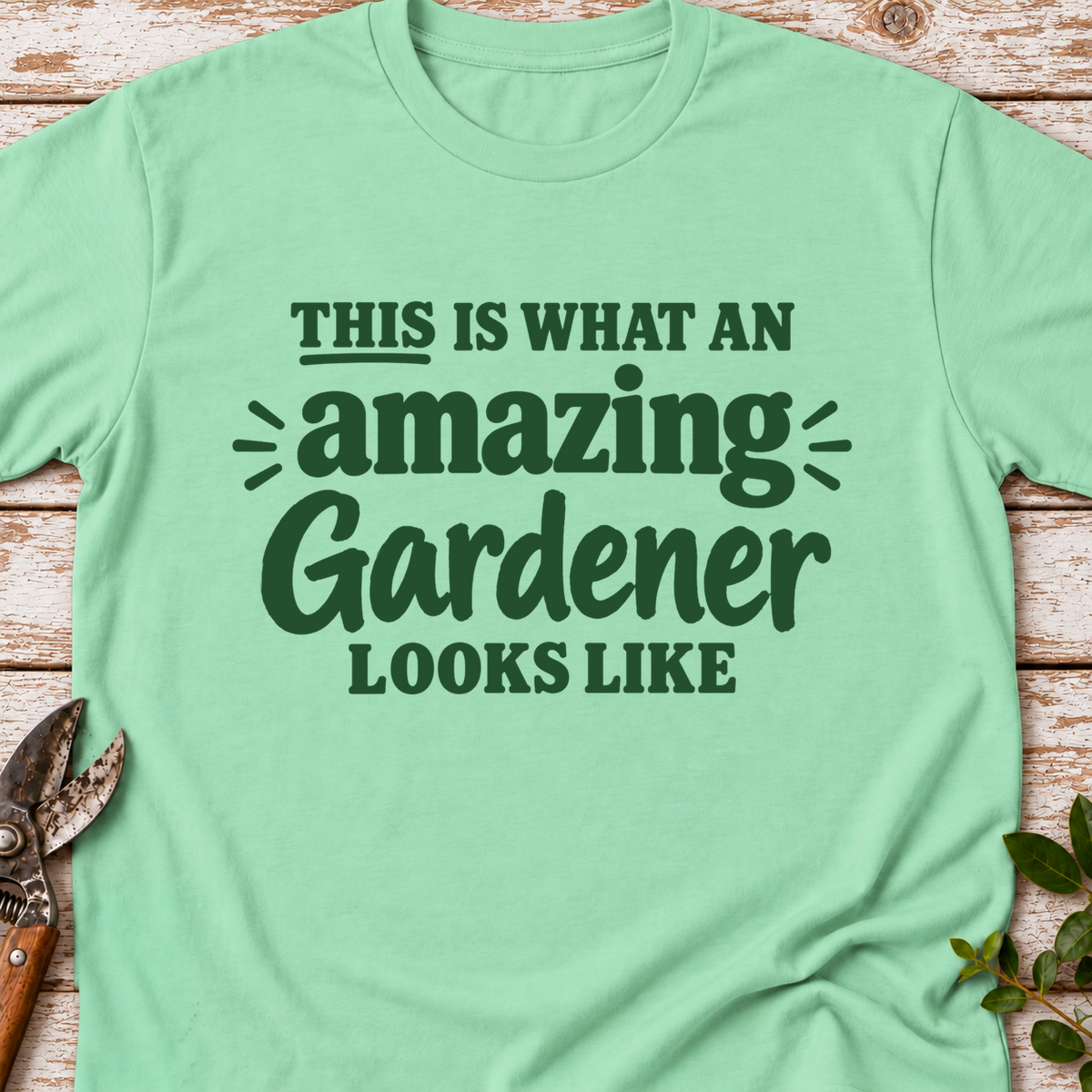 T-Shirt "Amazing Gardener"