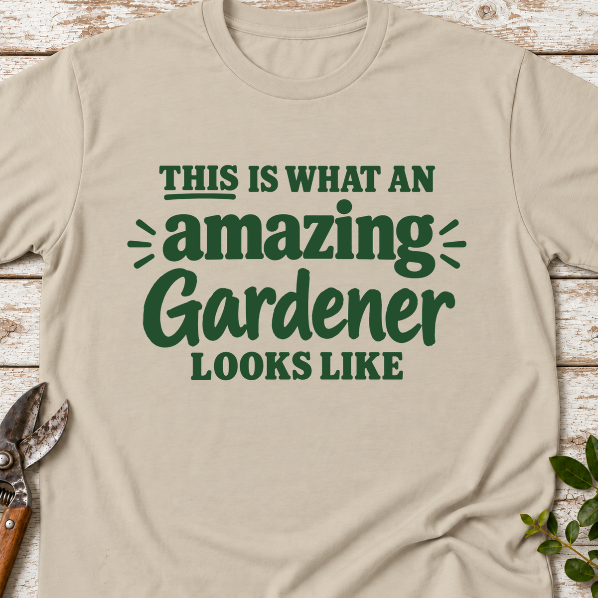 T-Shirt "Amazing Gardener"