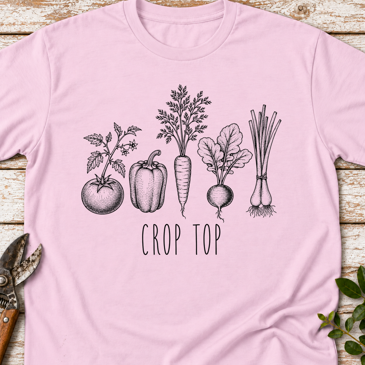 T‑Shirt "Crop Top"