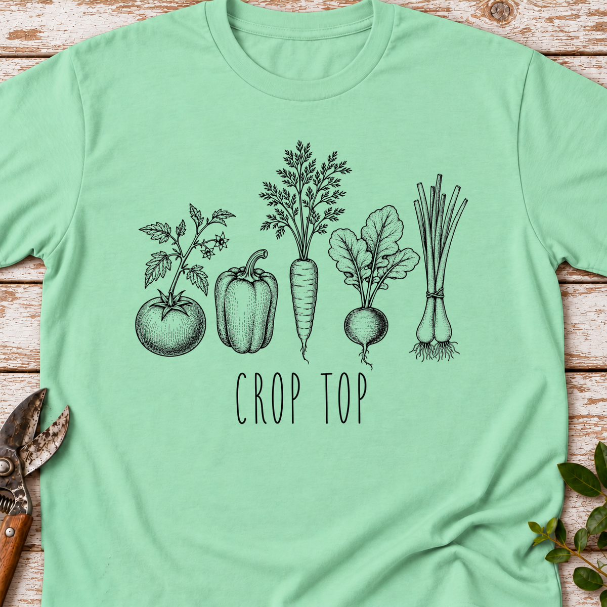 T‑Shirt "Crop Top"