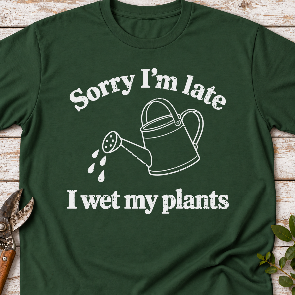 T‑Shirt "Late We Plants"