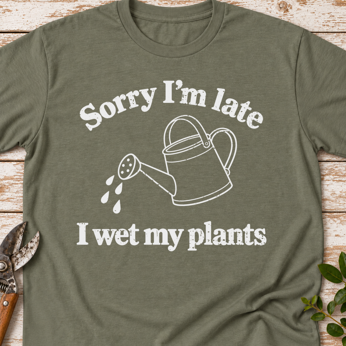 T‑Shirt "Late We Plants"