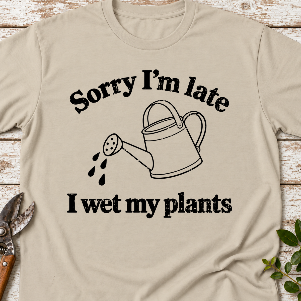 T‑Shirt "Late We Plants"