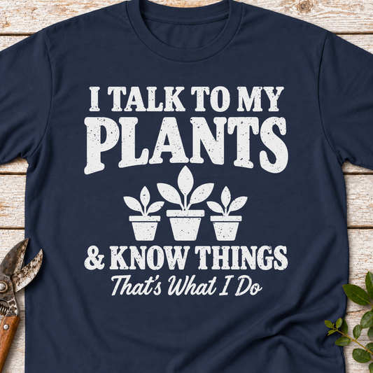 T‑Shirt "Talk to Plants"
